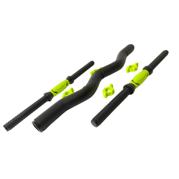 Набор гантельных грифов с W-образным грифом AMETIST 40 см. (посад. диаметр 25 мм.) пластик